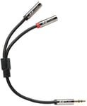 1010Music 3.5 mm Male to Female Stereo Breakout Cable