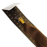 Just Beautiful Hair and Cosmetics Extensions capillaires avec micro anneaux pour pose à froid Cheveux naturels Remy 50 cm 0,5 g par mèche