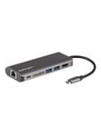 StarTech.com USB-C Multiport Adapter w/ SD Slot - PD - 4K HDMI GbE - USB-A - dockingstation