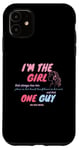 iPhone 11 Modern Girl Headphones In Thoughts Out and Pondering Mind Case