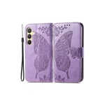 Samsung Galaxy S24 Plus violetti perhonen suojakotelo