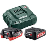 Pack énergie 12 V batterie 4 Ah + batterie 2 Ah + chargeur en boîte carton - Metabo - 685302000