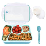 Bento Lunch Boxes, 2020 Upgrade 4 Compartment Bento Box Food Storage Containers for Kids &Adults- Microwave, Dishwasher and Freezer Safe