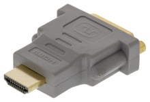 High Speed HDMI-Adapter HDMI - DVI-D 24+1p hona - Grå