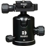 Benro B3 Double Action Ballhead with PU-70 Quick Release Plate for Benro Tripods