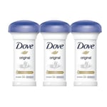 Dove Original Antiperspirant Cream Stick Deodorant Smells Great 3 pcs