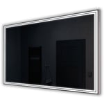Artforma - Miroir led Lumineux 200x60 cm de Salle de Bain Mural PremiumLine - Couverture - avec éclairage Blanc Froid 7000K L57 Transparent