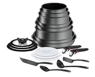Tefal Ingenio Preference ON Pots & Pans Set, 13 Pieces, Stackable,  Removable Handle, Space Saving, Non-Stick, Induction, Stainless Steel,  L9749432