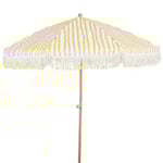 Brafab Gatsby parasoll trä natur/tyg gul Ø180 cm
