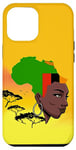 Coque pour iPhone 14 Pro Max Drapeau de la zambie noire du mois historique de l'Afrique