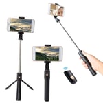 2-in-1 Portable Metal Selfie Stick,Professional Mobile Phone Desktop Tripod Stand with Bluetooth Wireless Remote Contro for Photography Lovers