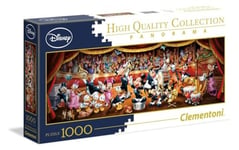 Clementoni - 39445 - Disney Panorama Collection puzzle for adults and children - Disney Orchestra - 1000 Pieces Multicolor