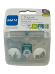 MAM Original Soother 0m+ 2 Pack + Steriliser Box
