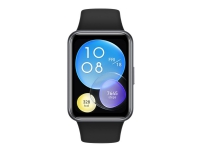 Huawei Watch Fit 2 Active - Midnattsvart - smartklokke med stropp - silikon - midnattsvart - håndleddstørrelse: 130-210 mm - display 1.74 - Bluetooth - 26 g