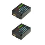 2 x Batterie Chili Power DMW-blc12e BLC12, DMW-BLC12E, DMW (1300 mAh) pour Panasonic Lumix FZ200, DMC-G5, DMC-G6, DMC-G2 g6 K, DM