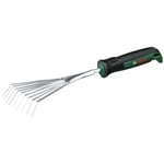 Bosch Garden Hand Tool Garden Hand Rake (for Raking Garden Waste and Debris, Robust, Stainless Steel, Soft Grip Handle, Ergonomic Design)