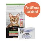 Vital Functions Sterilised Adult Lax för katt + 7-pack FortiFlora - Torrfoder 10 kg + 7-pack FortiFlora