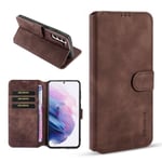 DG.Ming Retro Samsung Galaxy S21 fodral - Brun Brun