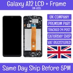 Samsung Galaxy A12 2020 SM-A125F LCD Display Screen Touch Digitizer+Frame
