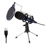 TDBEST USB Condenser Microphone Kit, Noise Cancelling Microphone Plug and Play, Microphone with Mic Stand for Podcasting, Karaoke,Youtube, Skype Online Chatting, Facebook, MSN, Gaming