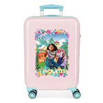 Disney Pink Cabin Suitcase Charm, 38 x 55 x 20 cm, Rigid ABS Combination Lock, Pink, Bag