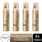 Dove Derma Spa Self Tan Body Mousse Summer Revived for Fair to Medium Skin 150ml
