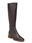 ANGULUS Boots - Block Heel With Zipper Brun