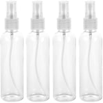 4 st 100 ml sprayflaska bärbar påfyllningsbar hållbar fin dimsprayflaskor vätskedispensrar tom plast