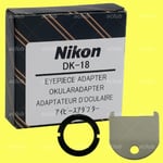 Nikon DK-18 Eyepiece Adapter for Df D850 D810 D800 D500 D6 D5 D4 F100 F90 F6