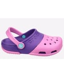 Crocs Childrens Unisex Electro II Clog Kids - Pink Mixed Material - Size UK 5 Infant