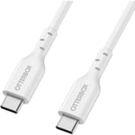 OtterBox Standard USB-C to USB-C PD Fast Charge Cable, Flex Tested and Durable, Fast Charging Cable for Smartphone and Tablet, 2M, White