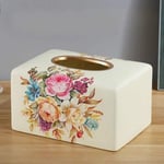 Tissue Box Holder Ceramic Tissue Box Dry and Wet Tissue Box Storage Rack Dressing Table Decoration Napkin Organizer