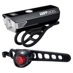 Cateye Ampp 200 / Orb Light Set - Black Rechargeable