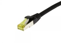 Patchkabel Rj45 Cat6a 500Mhz 10M Svart Sstpsftp Tpelszhultraflex Awg26 Med Cat7 Råkabel Synergy 21