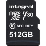 512 GB säkerhetskamera microSD-kort för färdkameror, hemmakameror, CCTV, kroppskameror och drönare