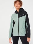 adidas Terrex Women's Mountain 2.5L RAIN.RDY Jacket - Grey Multi, Grey, Size M, Women