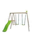 Tp Forest Multiplay Wooden Swing Set &Amp; Slide