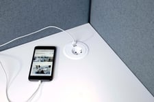 Götessons Max Power Grommet Utländska uttag 1 FR EL USB A C LADDNING721503-2-FR svart B:94 D:85 Ø:94