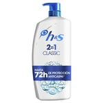 Shampoo Head & Shoulders H&S Clásico 2-i-1 1 L
