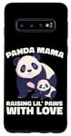 Galaxy S10 Panda Mama Raising Lil Paws With Love Cute Mom Bear And Cub Case