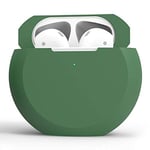 Liujingxue Wireless Earphones Set, Wireless Earphones Shockproof Flat Bottom Silicone Protective Case for Apple AirPods 1/2, Shockproof Wireless Earphone Protective Cover (Color : Green)