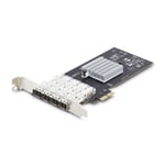 StarTech.com 4-Port GbE SFP Network Card, PCIe 2.0 x2, Intel I350-AM4 4x 1GbE Co