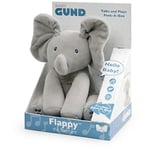 GUND Flappy Elephant Interactive Plush Toy | Sing and Speaking in Italian | Moves Ears | 12" Plush Toy | Soft Toy for Children from 10 Months