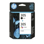 Original HP 305 Black & Tri Colour Ink Cartridge Multipack (B/C/M/Y)