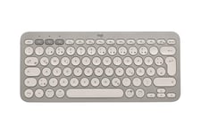 Logitech K380 Multi-Device Bluetooth Keyboard - tastatur - QWERTZ - tysk - sand