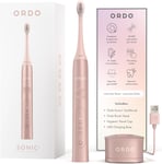 Premium Sonic Electric Tootbrush Advanced Smart Tech with Fast Rose Gold