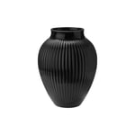 Knabstrup Vase Ripple, Black