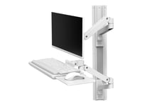 Ergotron Lx Pro - Monteringssats (2 Armar, 2 Förlängningar, Tangentbordsfack, Utdragbar Musbricka, Mushållare, 2 Baser För Väggmontering, Väggspår 34 Tum, Väggfäste, 2 Kabelkanaler, Monitor Pivot, Keyboard Pivot) - För Lcd-Skärm/Pc-Utrustning - Alum