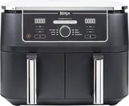 Ninja Foodi MAX Dual Zone Digital Air Fryer, 2 Drawers, 9.5L, 6-In-1, Uses No Oi