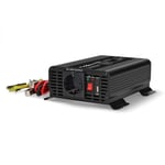 Nedis Strömväxelriktare | Inspänning: 12 V DC | Enhetens utgångsanslutning: Type F (CEE 7/3) / USB-A / USB-C™ | 230 V AC 50 Hz | 300 W | Toppeffekt: 600 W | Skruv terminal | Ren sinusvåg | Säkring | Svart